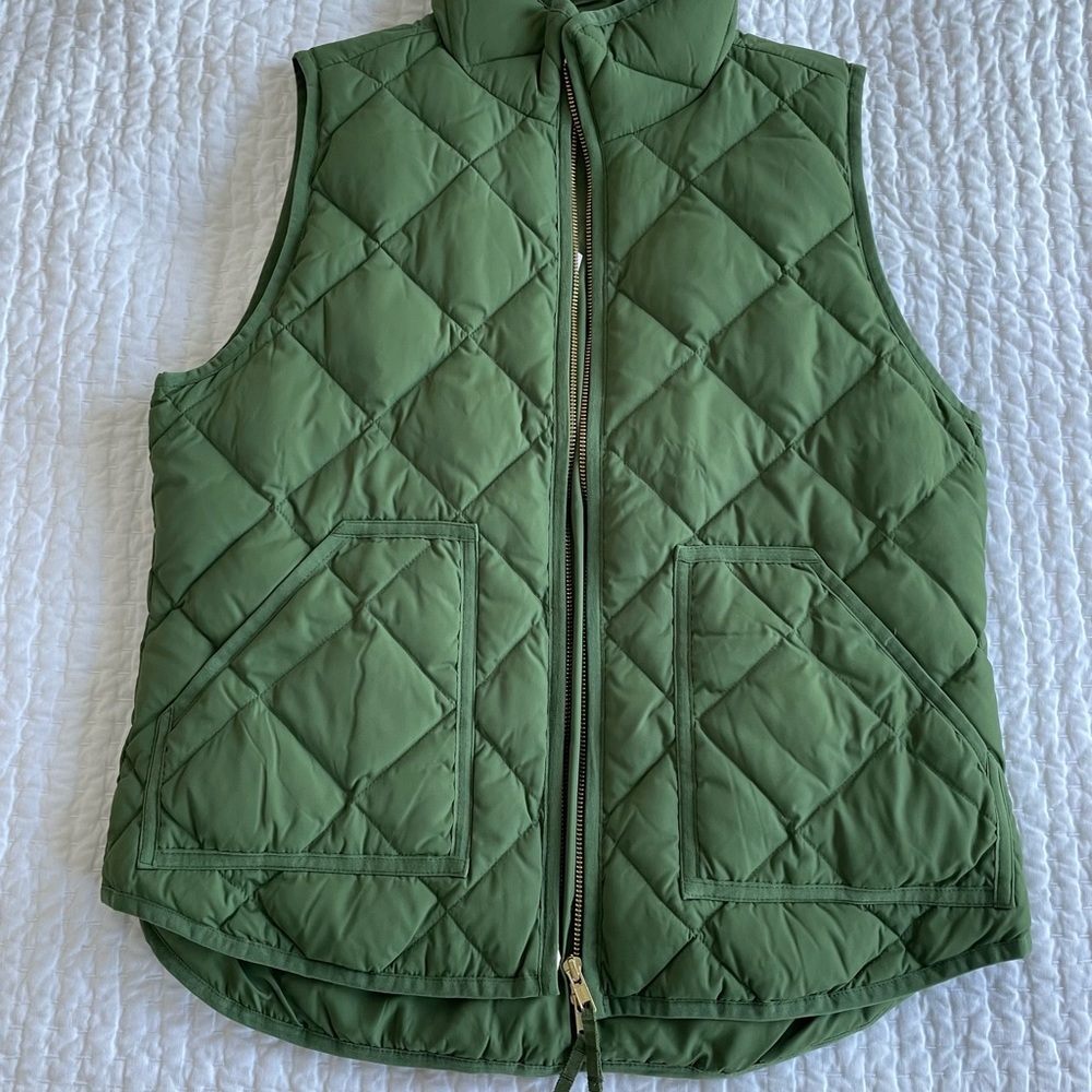 NWT J. Crew Factory (?) Quilted Puffer Vest - Green